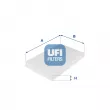 UFI 53.038.00 - Filtre, air de l'habitacle