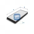 UFI 53.059.00 - Filtre, air de l'habitacle