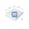 UFI 53.087.00 - Filtre, air de l'habitacle