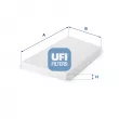 UFI 53.094.00 - Filtre, air de l'habitacle