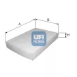 UFI 53.111.00 - Filtre, air de l'habitacle