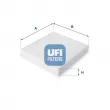 UFI 53.115.00 - Filtre, air de l'habitacle