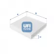 UFI 53.123.00 - Filtre, air de l'habitacle