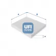 UFI 53.125.00 - Filtre, air de l'habitacle
