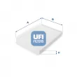 UFI 53.152.00 - Filtre, air de l'habitacle