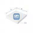 UFI 53.209.00 - Filtre, air de l'habitacle