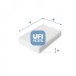 UFI 53.223.00 - Filtre, air de l'habitacle