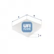 UFI 53.249.00 - Filtre, air de l'habitacle
