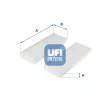 UFI 53.313.00 - Filtre, air de l'habitacle