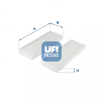 UFI 53.313.00 - Filtre, air de l'habitacle