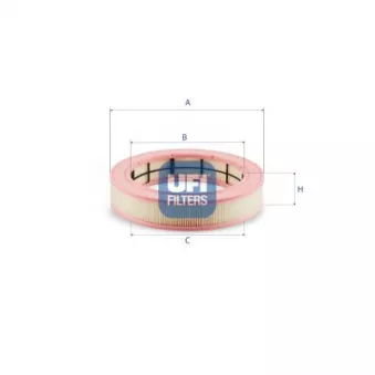 Filtre, air de l'habitacle UFI 53.488.00