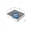 UFI 54.144.00 - Filtre, air de l'habitacle