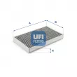 Filtre, air de l'habitacle UFI [54.155.00]