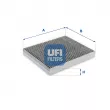 UFI 54.238.00 - Filtre, air de l'habitacle