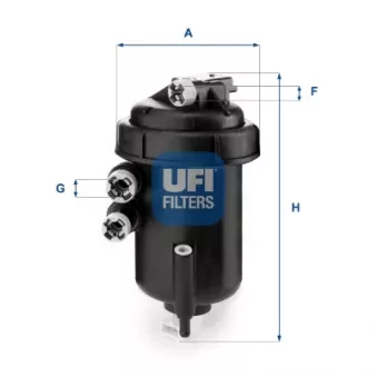 Filtre à carburant UFI OEM F7261