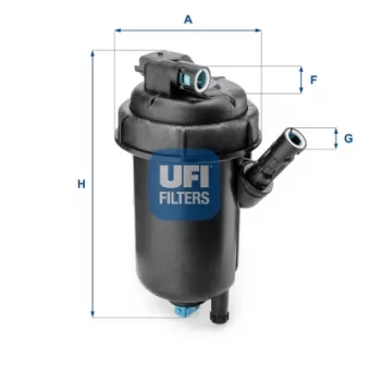 Filtre à carburant UFI OEM 491.5