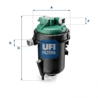 UFI 55.145.00 - Filtre à carburant