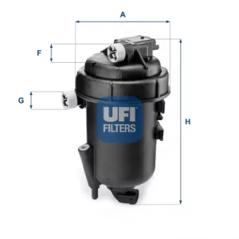 Filtre à carburant UFI 55.179.00