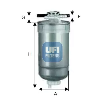 Filtre à carburant UFI OEM WK 853/4 z