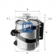 UFI 55.430.00 - Filtre à carburant