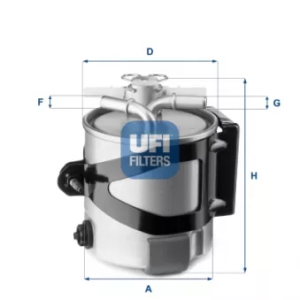 Filtre à carburant UFI OEM 180062110