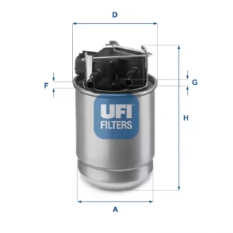 Filtre à carburant UFI OEM WF8557