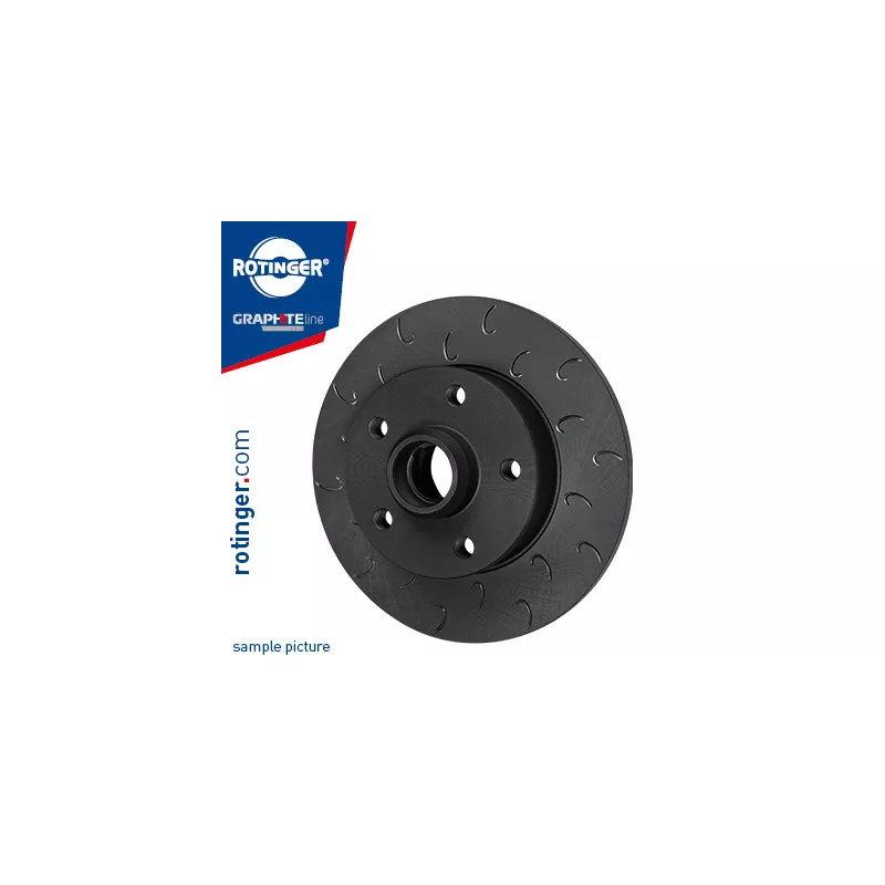 Jeu de 2 disques de frein arrière ROTINGER RT 1294-GL T9 - Visuel 1