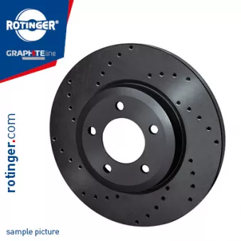 Jeu de 2 disques de frein avant ROTINGER OEM 0060653487