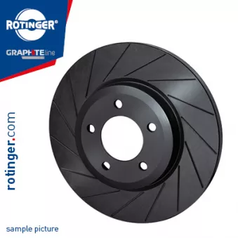 Jeu de 2 disques de frein arrière ROTINGER OEM 584111D000