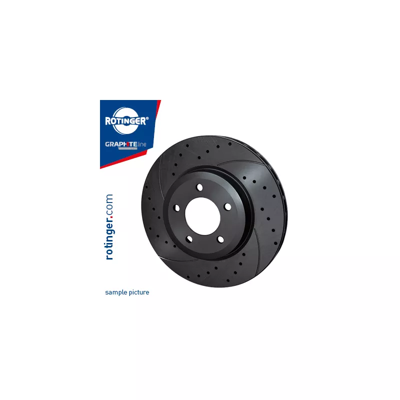 Jeu de 2 disques de frein avant ROTINGER RT 4512HP-GL T5 - Visuel 1