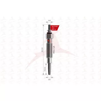 Bougie de préchauffage MEHA AUTOMOTIVE OEM 110657C000
