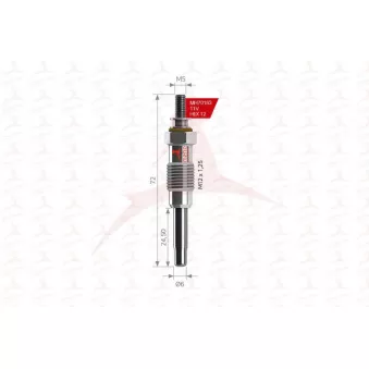 Bougie de préchauffage MEHA AUTOMOTIVE OEM 786B6M090CA