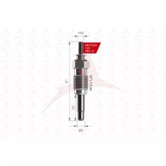 Bougie de préchauffage MEHA AUTOMOTIVE OEM 11065v0710