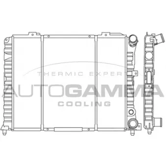 Radiateur, refroidissement du moteur AUTOGAMMA 100022