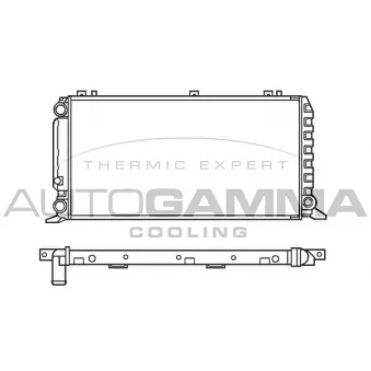 Radiateur, refroidissement du moteur AUTOGAMMA OEM 893121251H