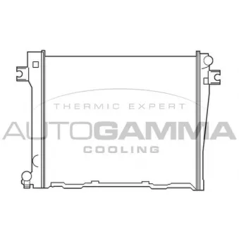 Radiateur, refroidissement du moteur AUTOGAMMA 100098