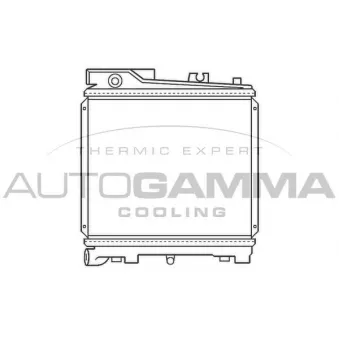 Radiateur, refroidissement du moteur AUTOGAMMA OEM 17111707564