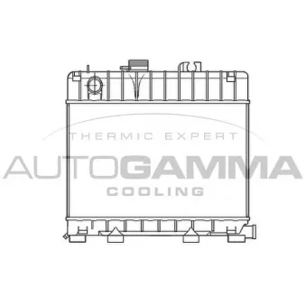 Radiateur, refroidissement du moteur AUTOGAMMA 100112