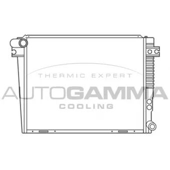 Radiateur, refroidissement du moteur AUTOGAMMA 100122