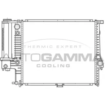 Radiateur, refroidissement du moteur AUTOGAMMA OEM 17111719309