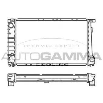 Radiateur, refroidissement du moteur AUTOGAMMA 100128