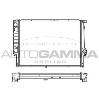 AUTOGAMMA 100129 - Radiateur, refroidissement du moteur