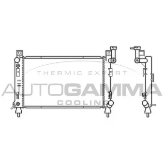 Radiateur, refroidissement du moteur AUTOGAMMA 100141
