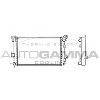 Radiateur, refroidissement du moteur AUTOGAMMA OEM 4798013