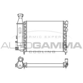 Radiateur, refroidissement du moteur AUTOGAMMA OEM 96011831