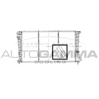 Radiateur, refroidissement du moteur AUTOGAMMA OEM 133023