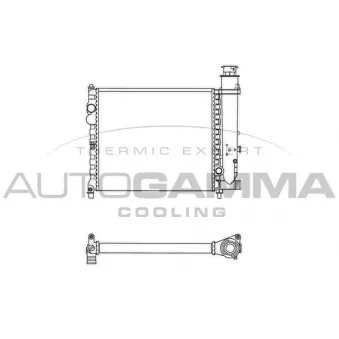 AUTOGAMMA 100162 - Radiateur, refroidissement du moteur