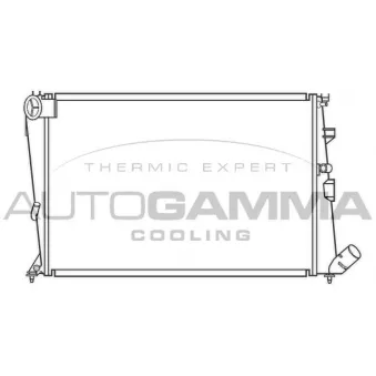 Radiateur, refroidissement du moteur AUTOGAMMA 100202