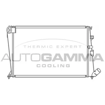 Radiateur, refroidissement du moteur AUTOGAMMA 100204