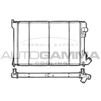 Radiateur, refroidissement du moteur AUTOGAMMA 100211